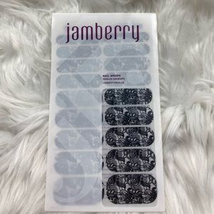 Jamberry Black Lace Nail Wrap - One Sheet, Unused